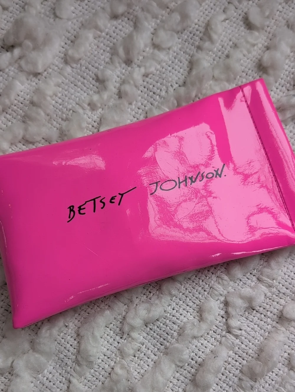 Betsey Johnson Tortoise Shell Prescription Sunglasses Hot Pink Case Wayfarer